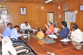 SKU Vice-Chancellor Prof.Kuderu Rajagopal in meeting with RDT director AnneFerror MoU